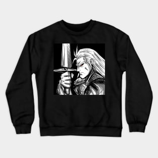 the witcher in sword wish Crewneck Sweatshirt